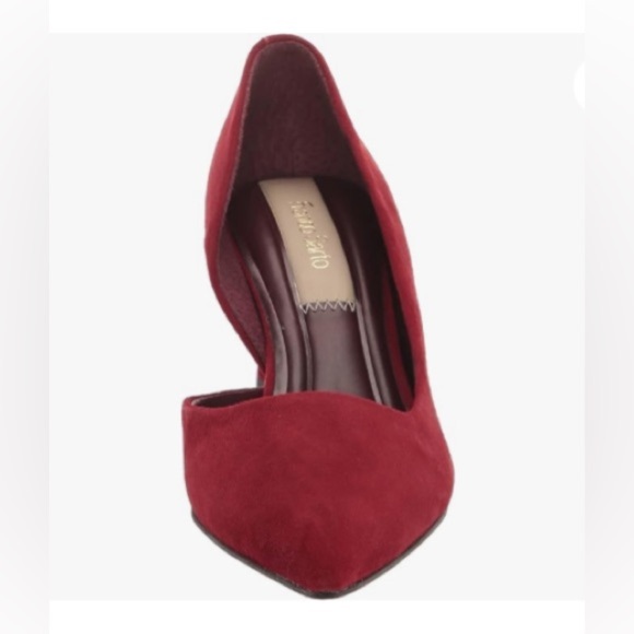 Franco Sarto Women's Tana Pointed Toe D'Orsay Mid Heel Pump - Picture 2 of 6